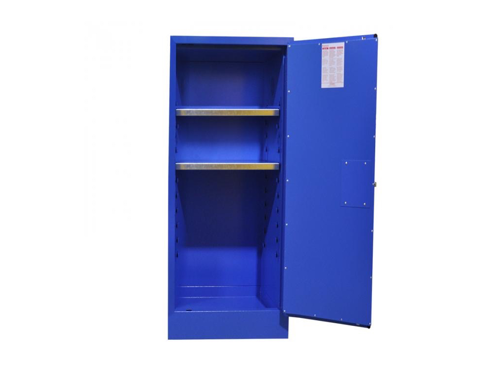 Acid Storage Cabinet Blue with 2 Shelves_Single Door