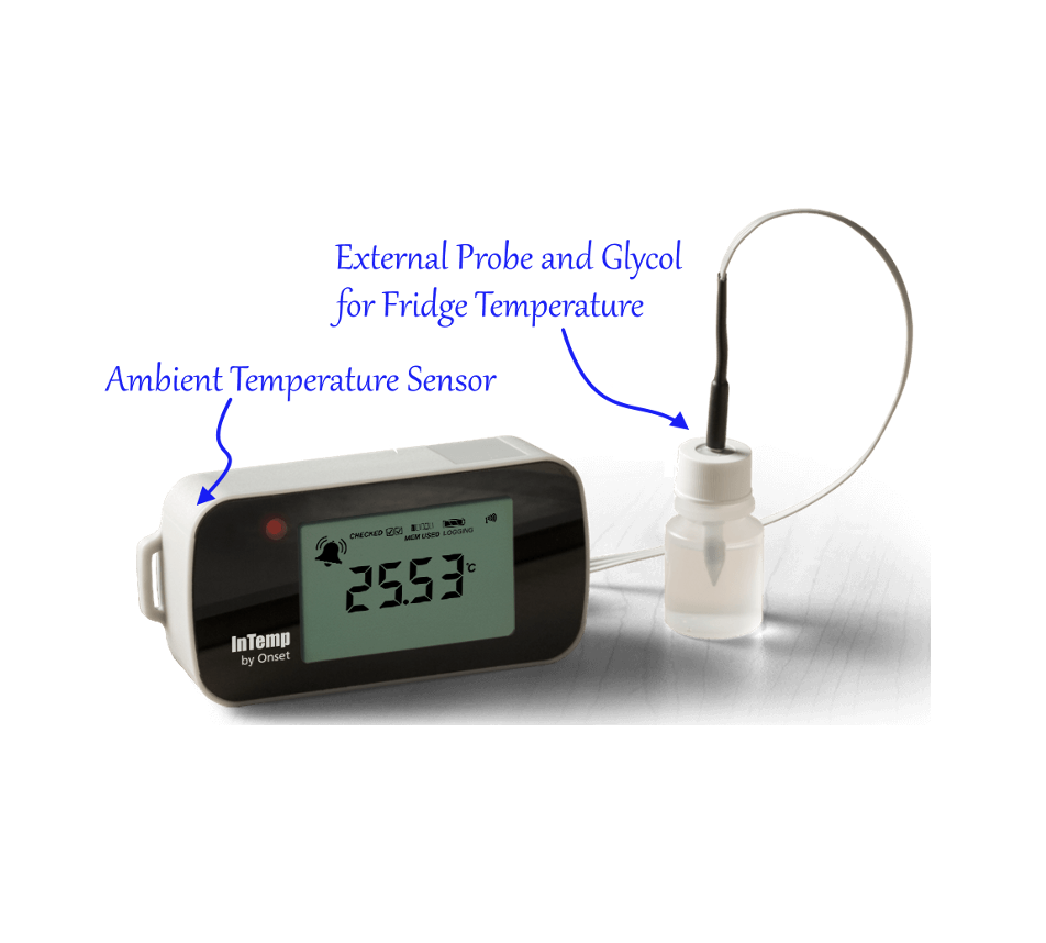 InTemp CX402 Logger with Glycol bottle