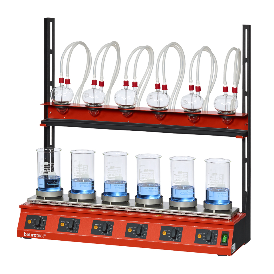 EXR6 behrotest® apparatus for crude fibre separation