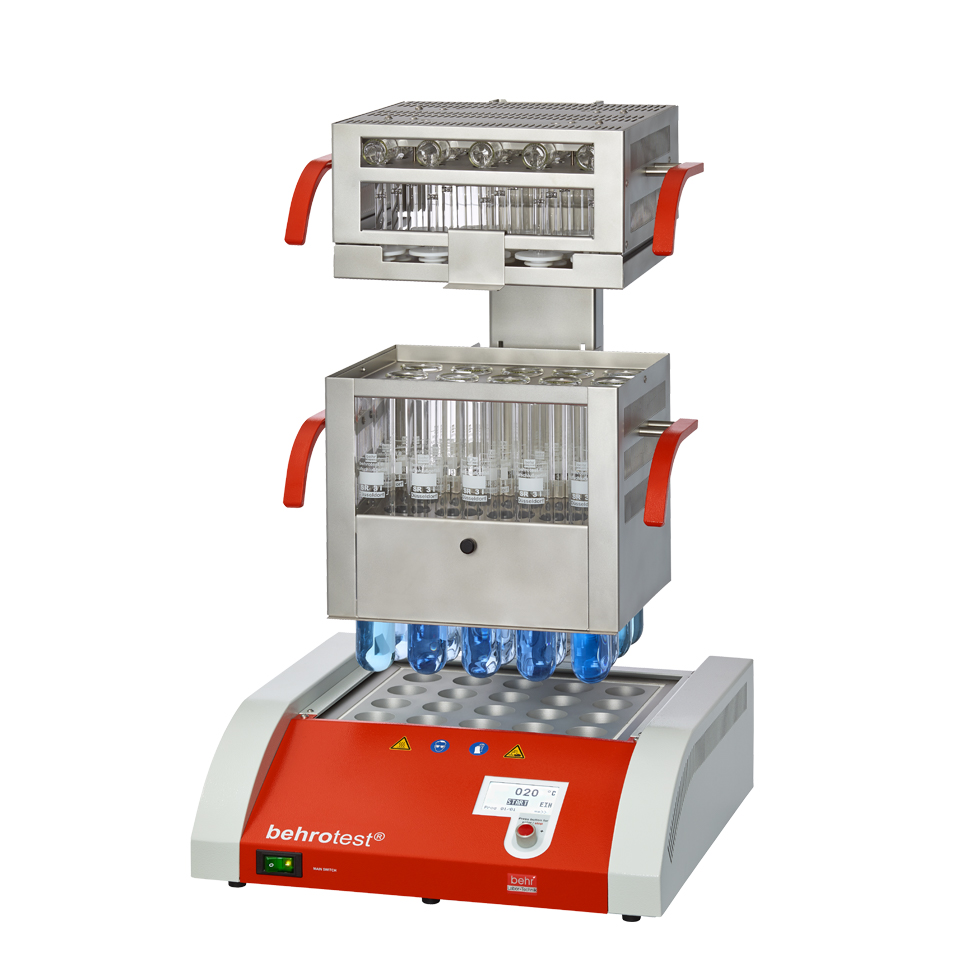 Behr-Labor behrotest® Kjeldahl Block Digestion System, L series, with 12 / 20 / 24 / 40 sample slots, Fully Automatic Lift - Image 4