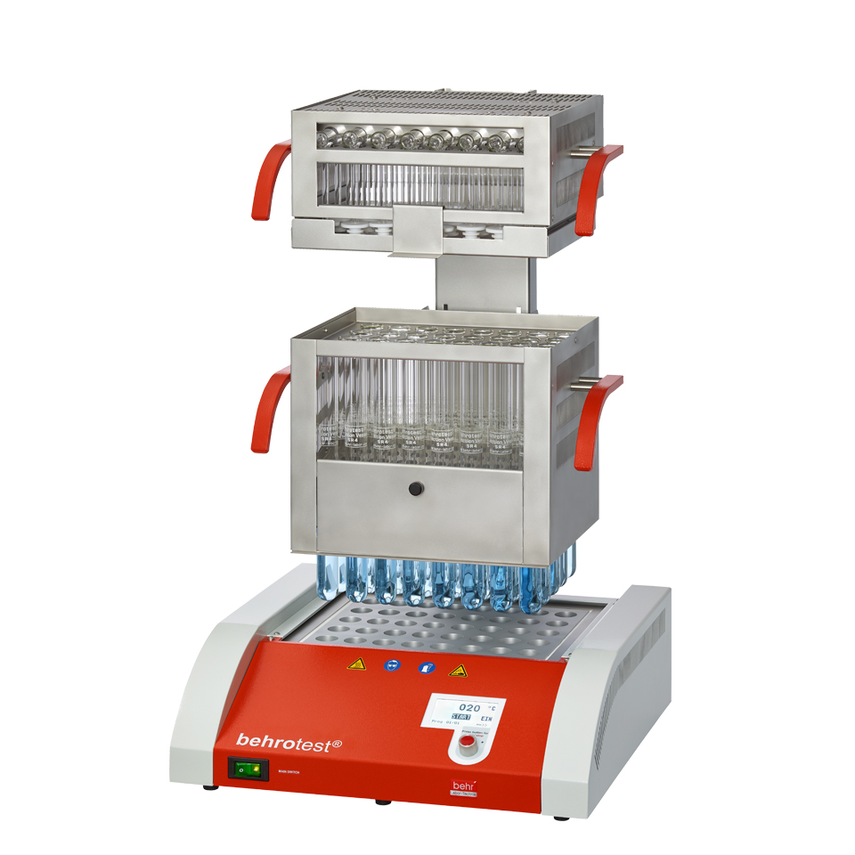 Behr-Labor behrotest® Kjeldahl Block Digestion System, L series, with 12 / 20 / 24 / 40 sample slots, Fully Automatic Lift - Image 6