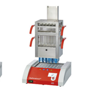 Kjeldahl block digestion systems with fully automatic lift