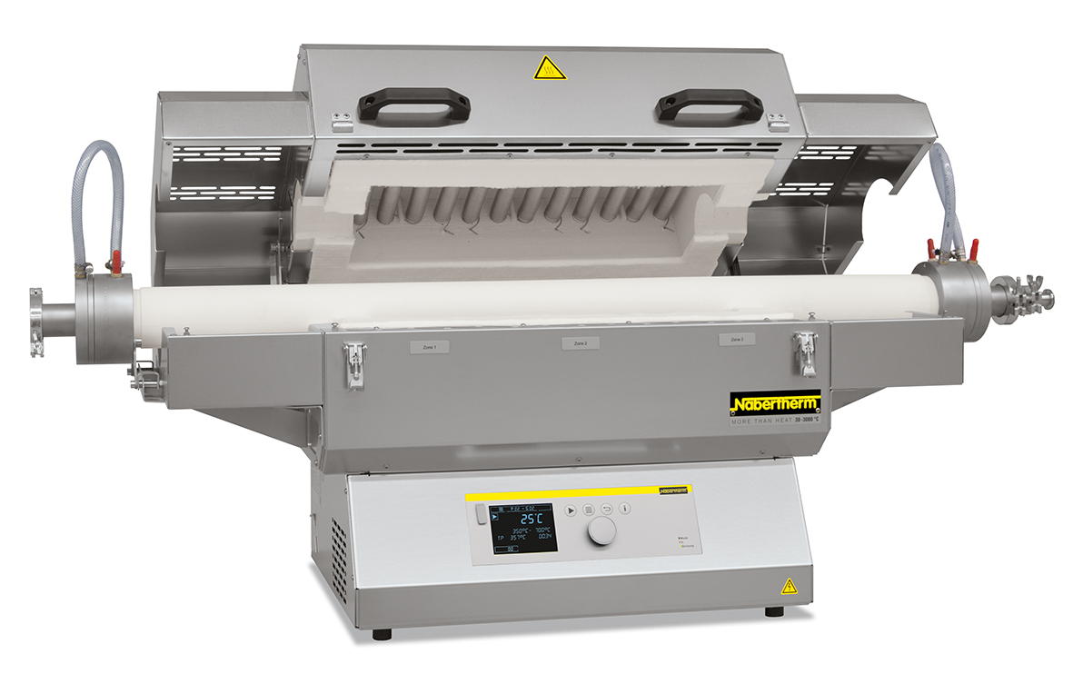 Nabertherm Split-Type Tube Furnace, Horizontal, Gas Atmosphere or Vacuum, RSH series, 1100-1300°C - Image 2