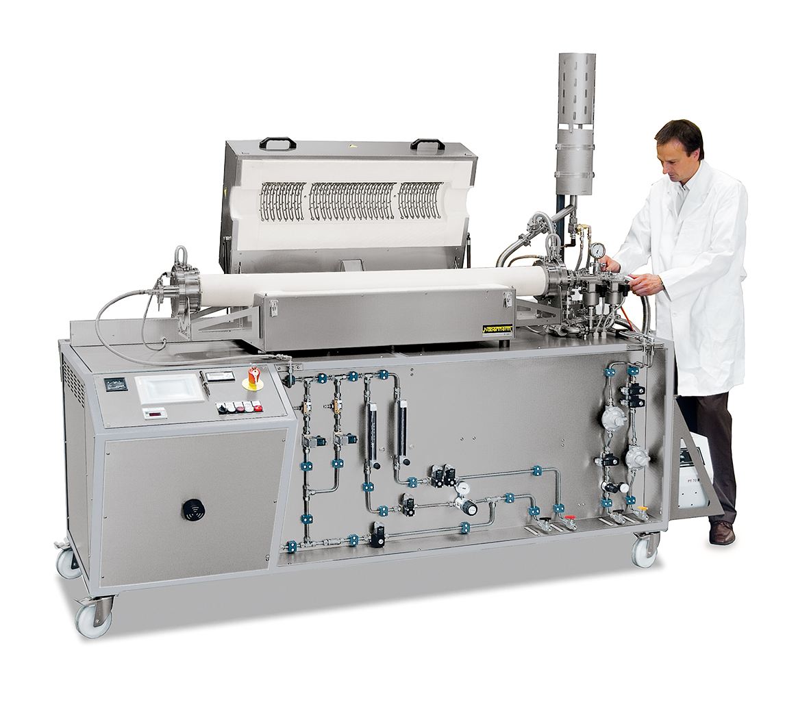 Tube furnace RS 120 with gas supply system 4 hydrogen applications