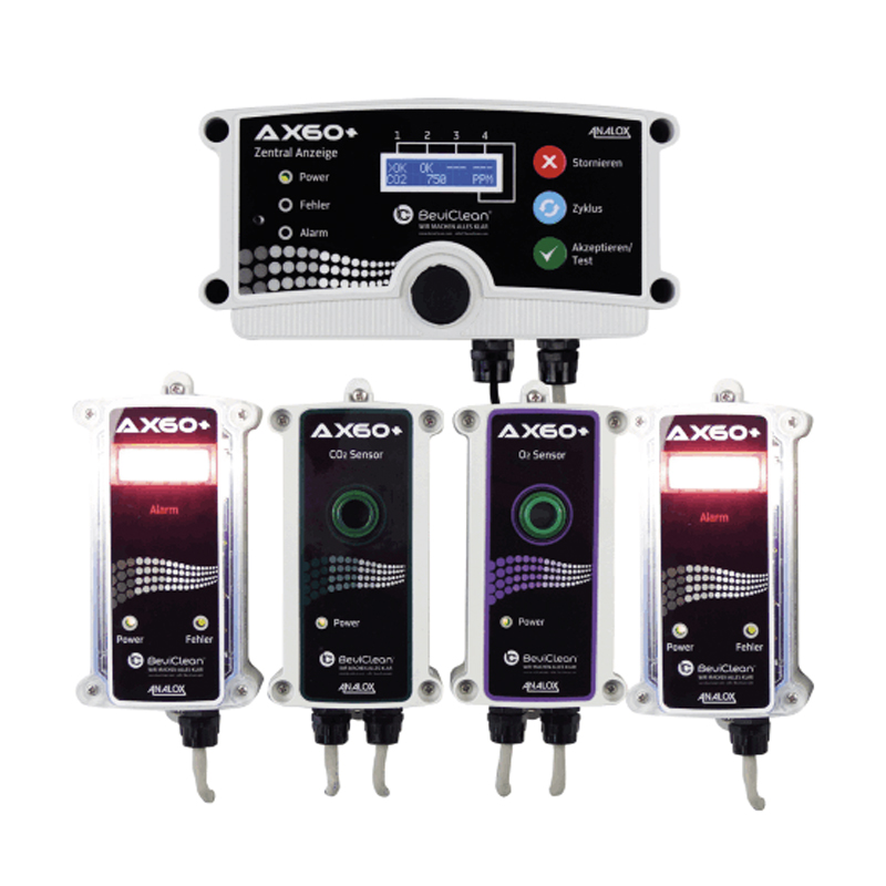 MULTI GAS MONITOR FOR LABORATORIES - AX60+ (O2 and/or CO2)