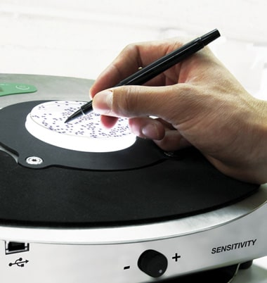 Touch surface with adjustable sensitivity