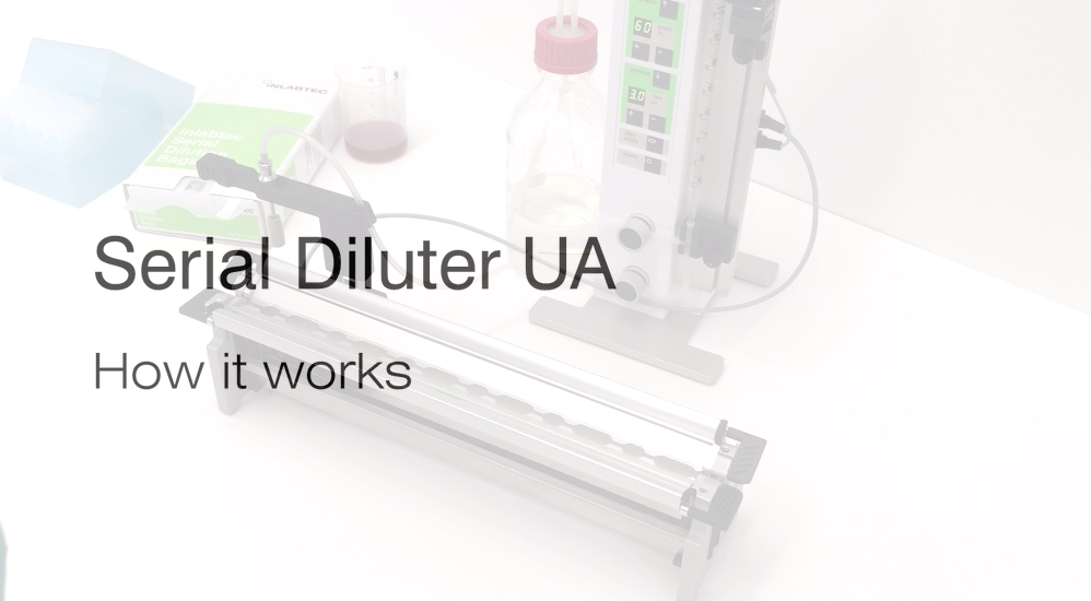 INLABTEC Serial Diluter UA complete, 6 dilutions, with bag vortexer - Image 4