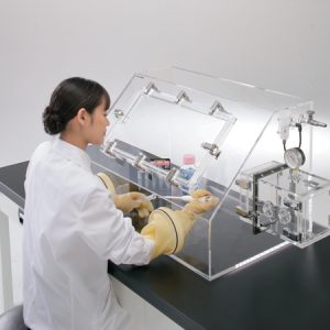 Gas Displacement Type Acrylic Glove Box (w/o Oxygen Monitoring)